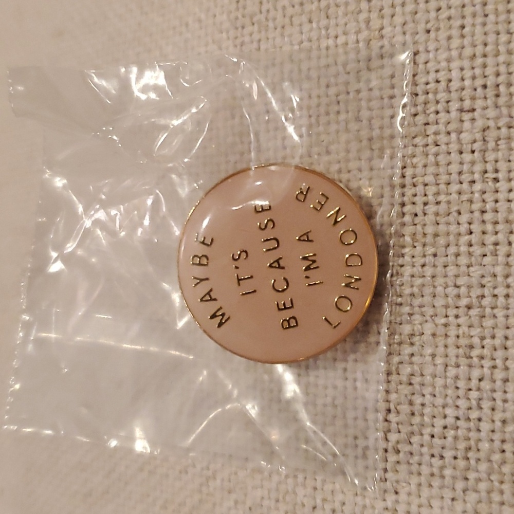 Burberry Maybe It's Because I'm A Londoner Pin